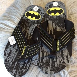 Batman Flip Flops Mens 7 8 Small New